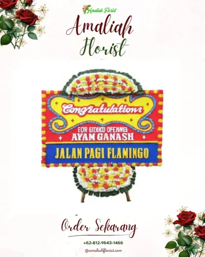 Bunga Papan Congratulation di Ujung Lare